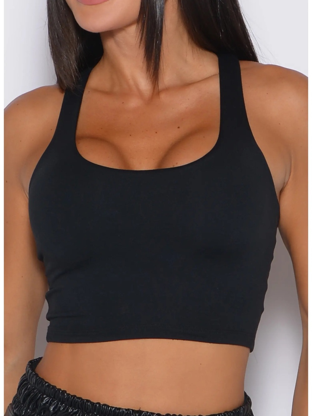 Bombshell Sportswear Cream Scoop-Neck Seamless Bralette